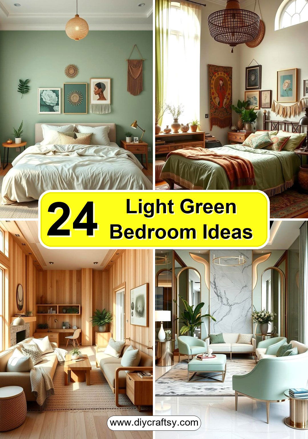Light Green Bedroom Ideas