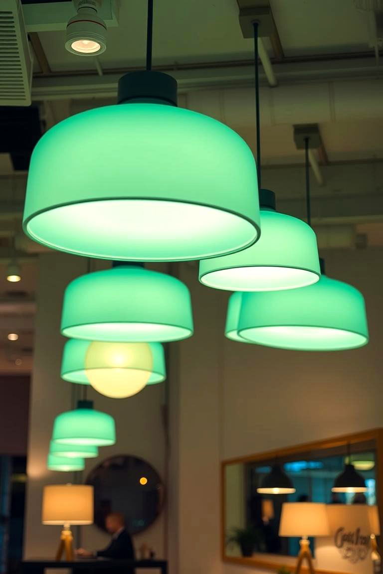 Light Green Lighting Fixtures - 24 Light Green Bedroom Ideas