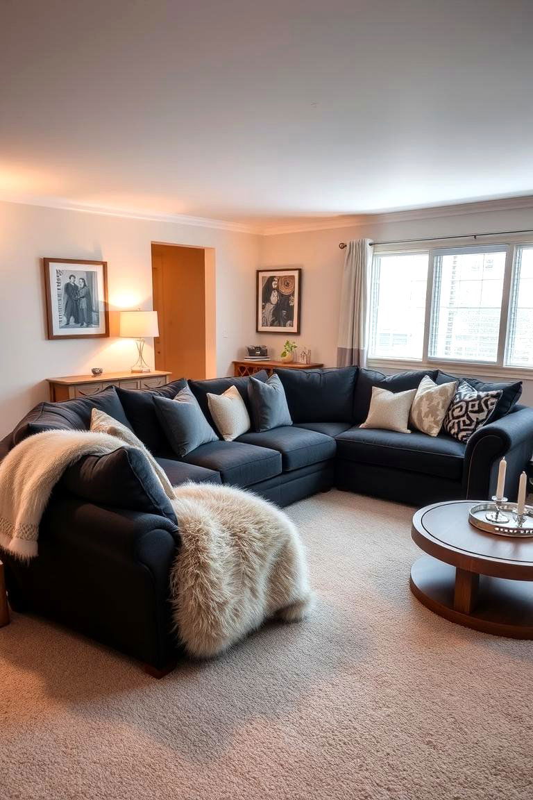 Light Grey Carpet for Ultimate Cozy Comfort - 24 grey flooring living room ideas