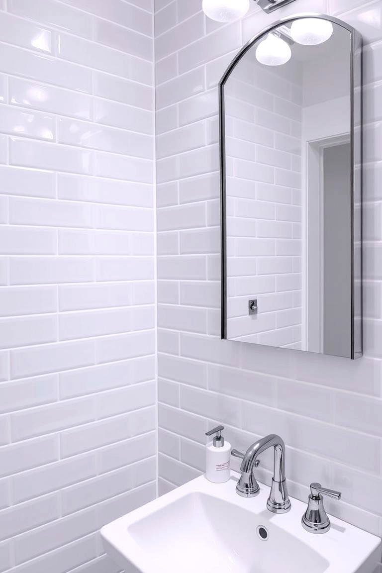 Light Grey Subway Tiles for Classic Appeal - 24 Grey Tile Bathroom Ideas