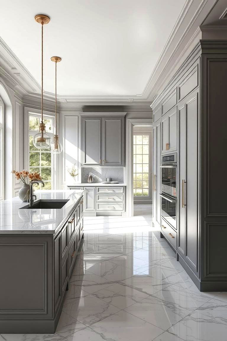 Light Grey and Marble - 24 Floor and Wall Color Ideas