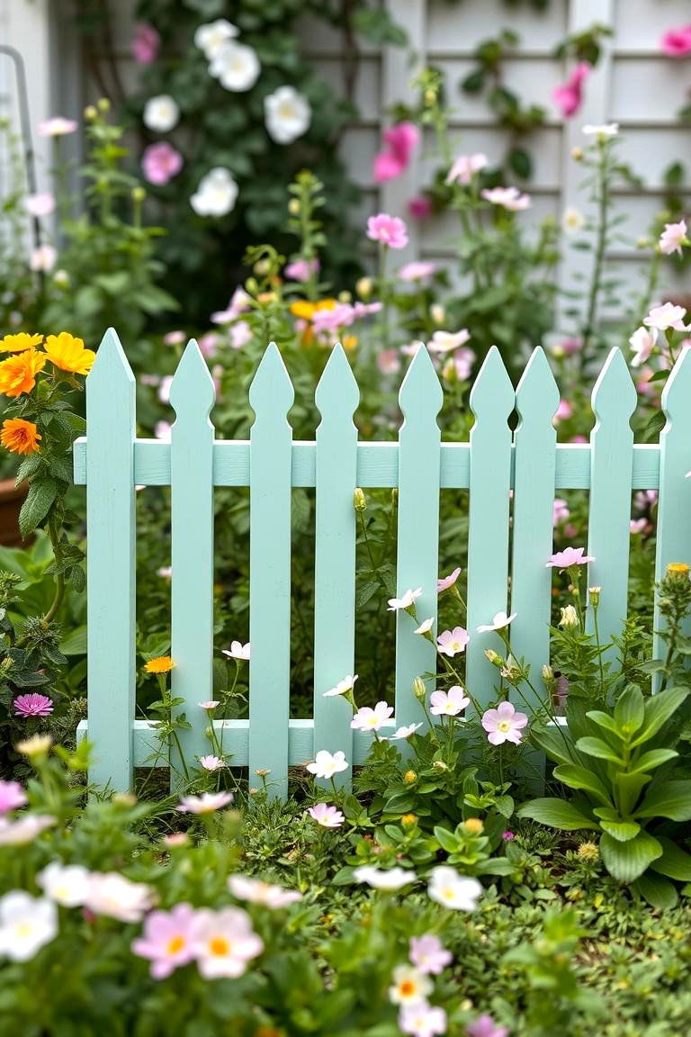Light Mint for a Refreshing Playful Touch - 24 Fence Paint Colours