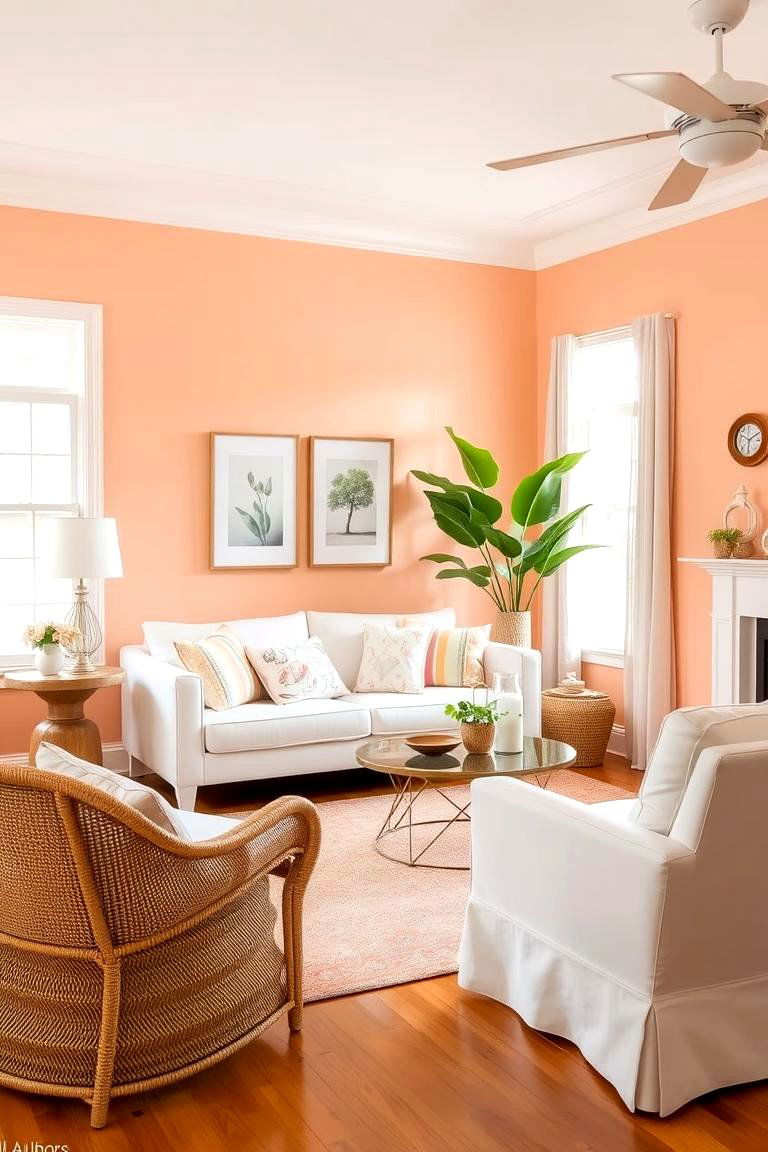Light Peach - 24 Living Room Paint Colors