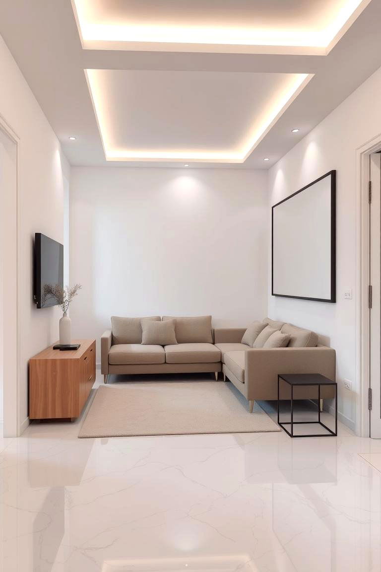 Light Reflecting Marble for Small Spaces - 24 Marble Floor Living Room Ideas