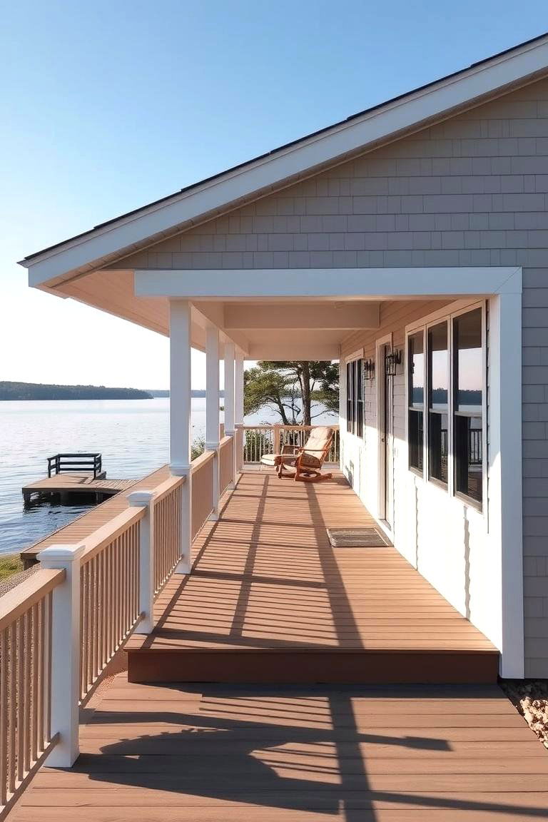 Light Taupe - 24 Lake House Exterior Colors Ideas