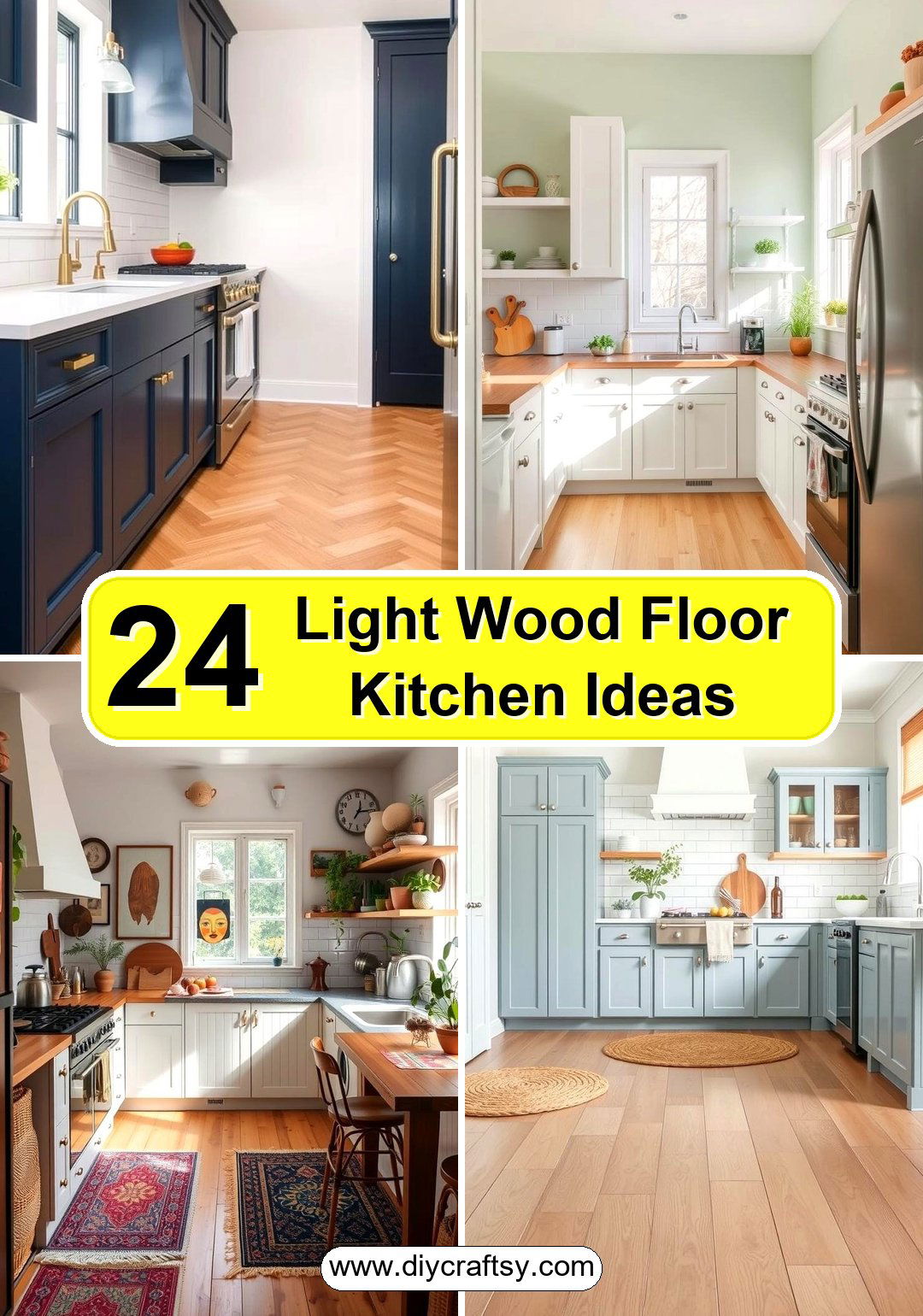 Light Wood Floor Kitchen Ideas