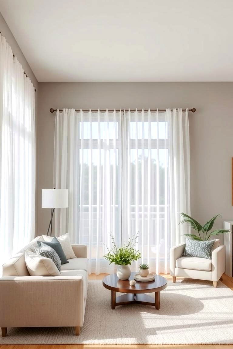 Light and Airy Sheer Curtains - 24 What Color Curtains Go With Gray Walls