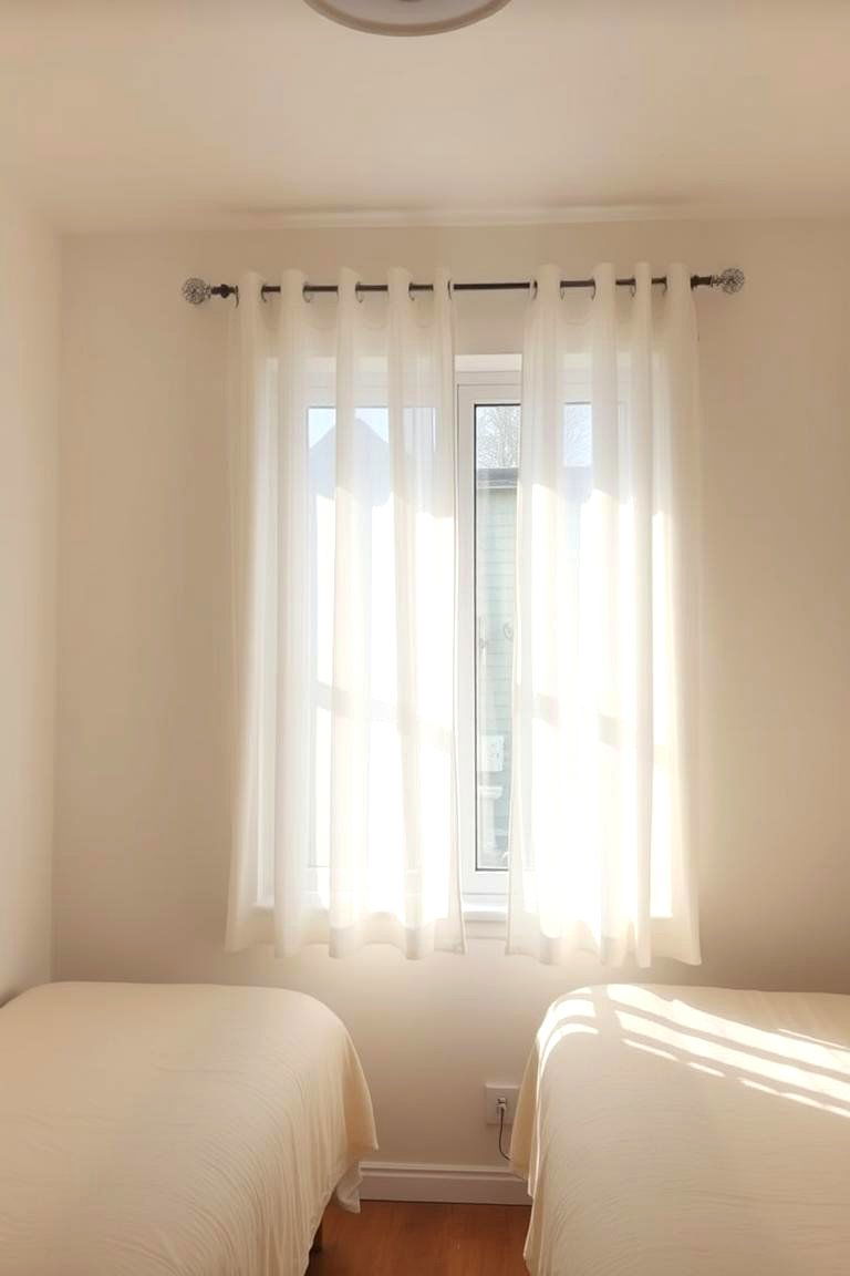 Light and Airy Window Treatments - 24 Shared Bedroom Ideas for Small Rooms