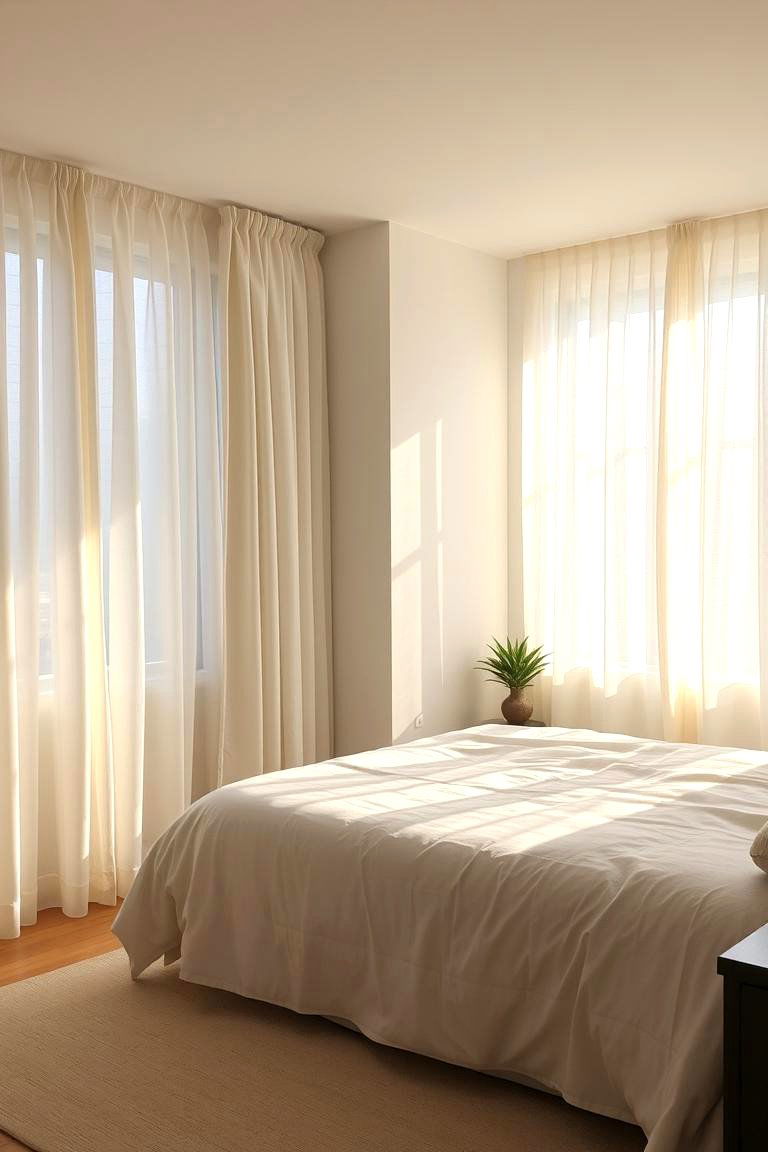 Light and Airy Window Treatments - 24 Coastal Bedroom Ideas