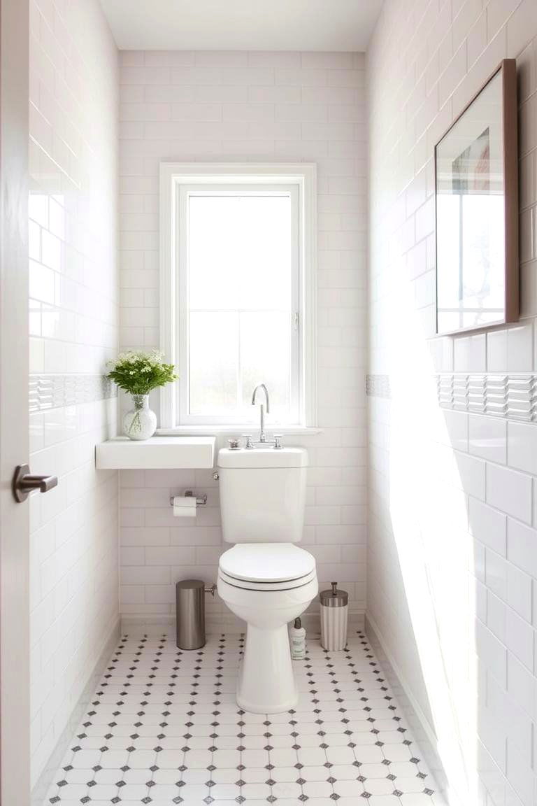 Light and Bright Options - 24 Small Bathroom Flooring Ideas