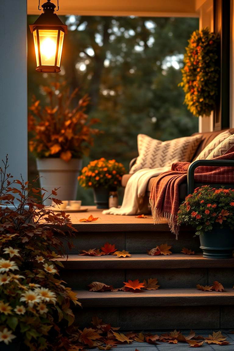 Light the Night with Lanterns - 24 Fall Porch Decor Ideas