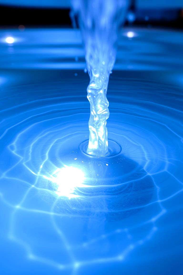 Lighted Water Features for Magical Atmosphere - 24 Backyard Lighting Ideas