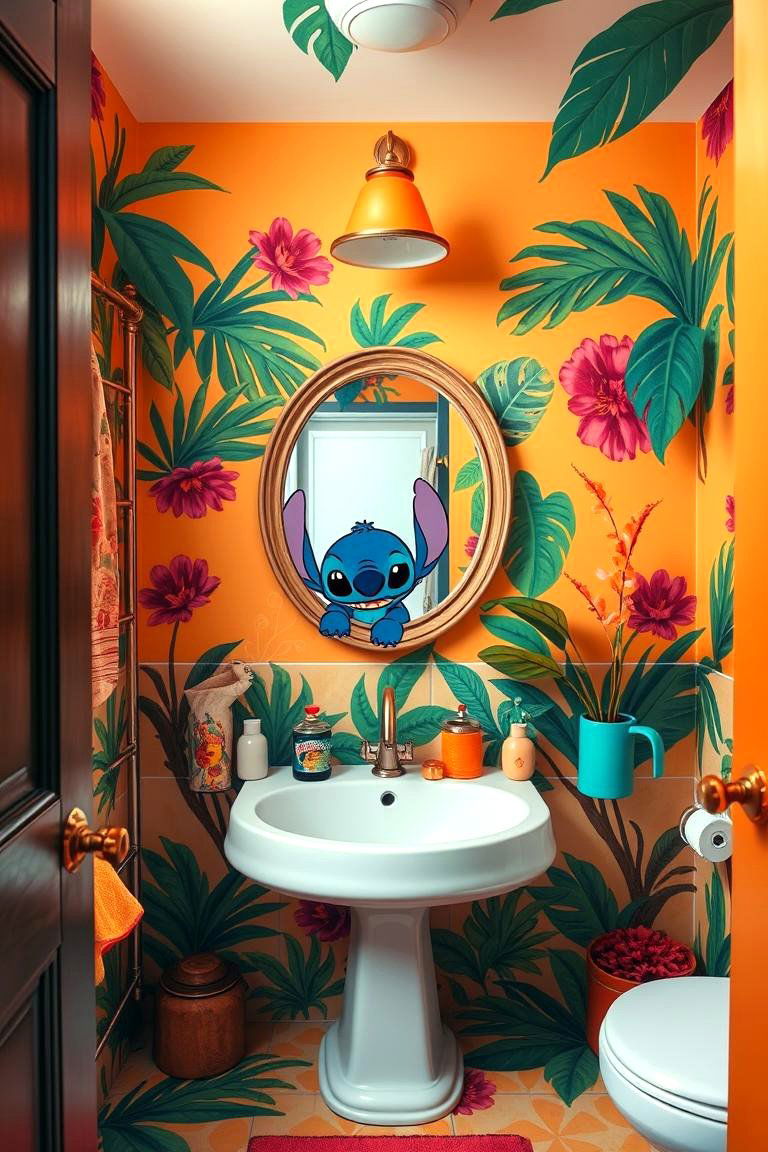 Lilo and Stitch Playfulness - 24 Disney Bathroom Ideas
