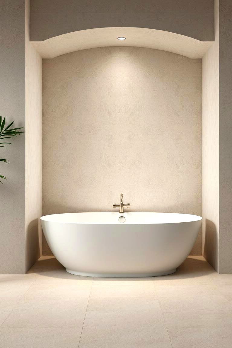 Limestone Bathtub Surround - 24 Stone Bathroom Ideas