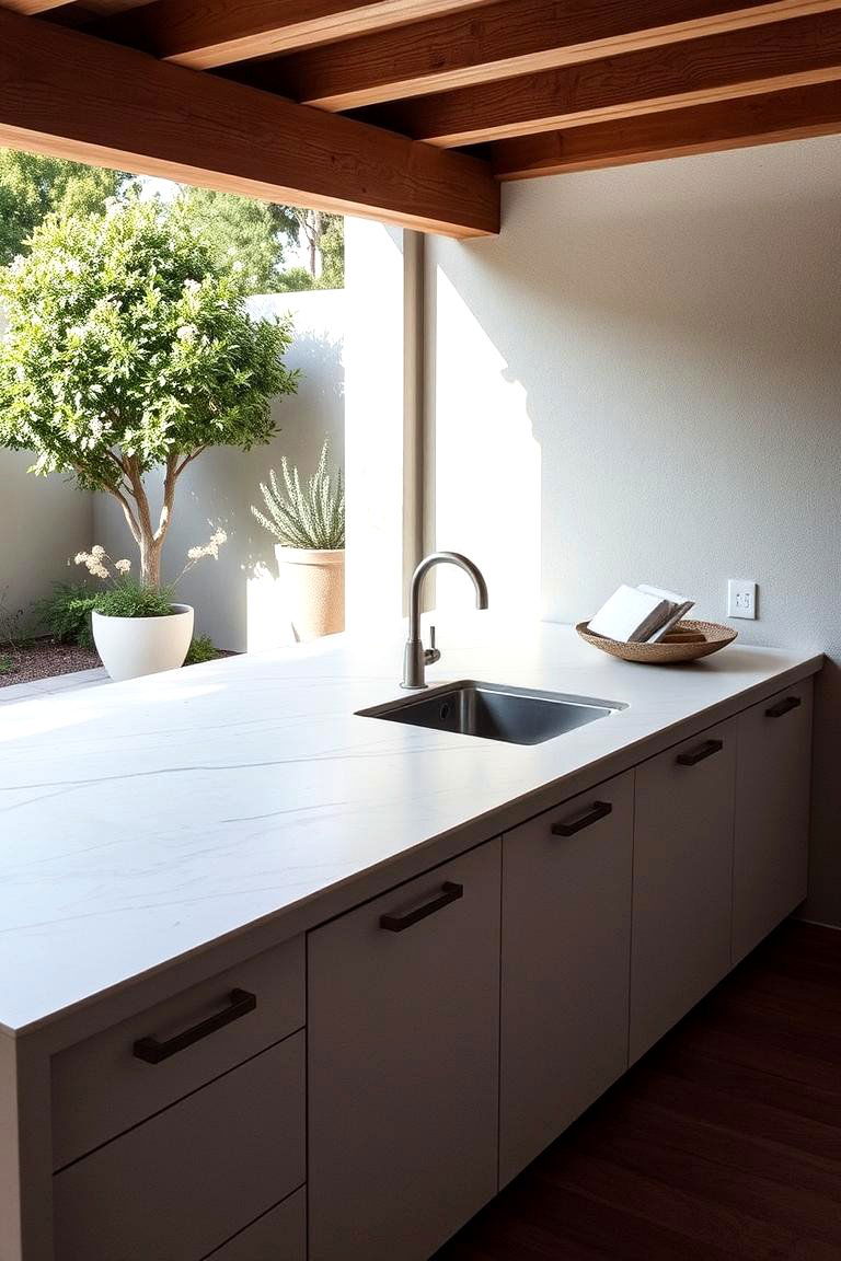 Limestone Countertops - 24 Types of Outdoor Kitchen Countertops
