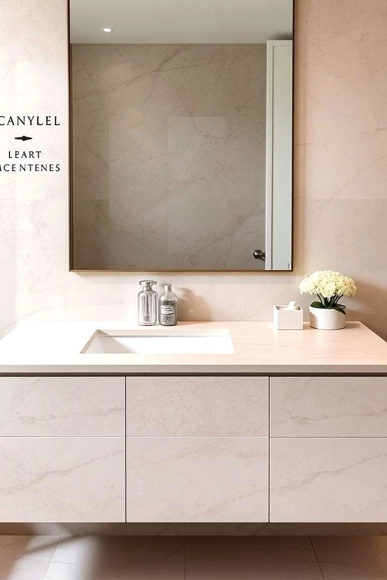 Limestone Luxury - 24 Bathroom Countertop Ideas
