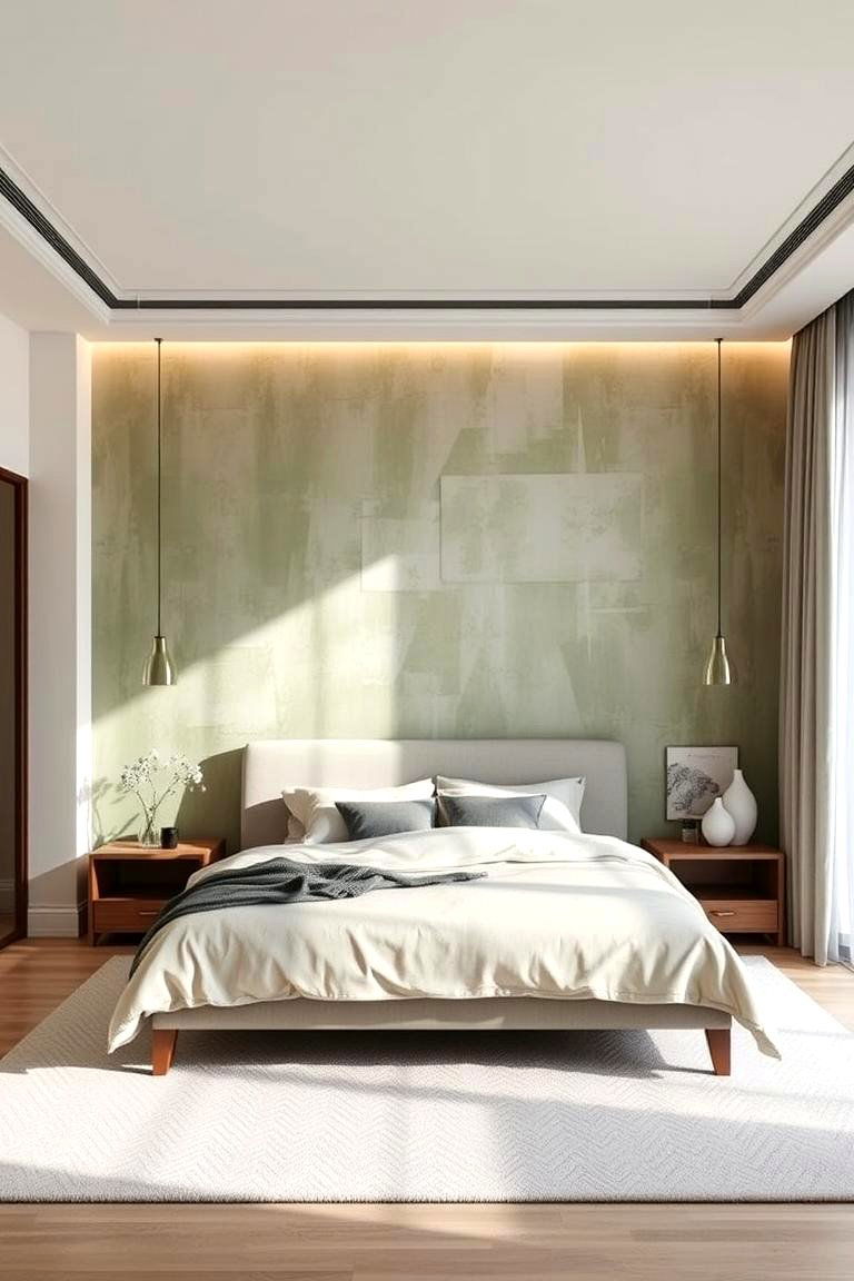 Limewash Accent Walls - 24 Limewash Bedroom Ideas