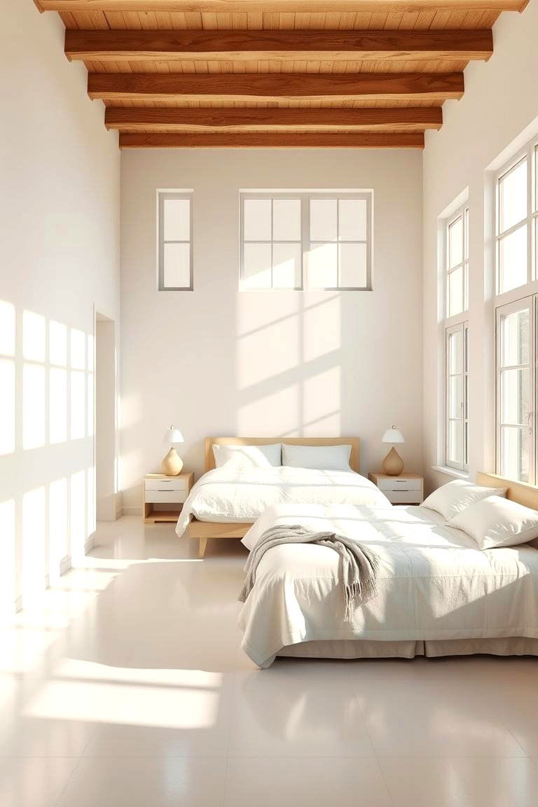 Limewash with Natural Light - 24 Limewash Bedroom Ideas