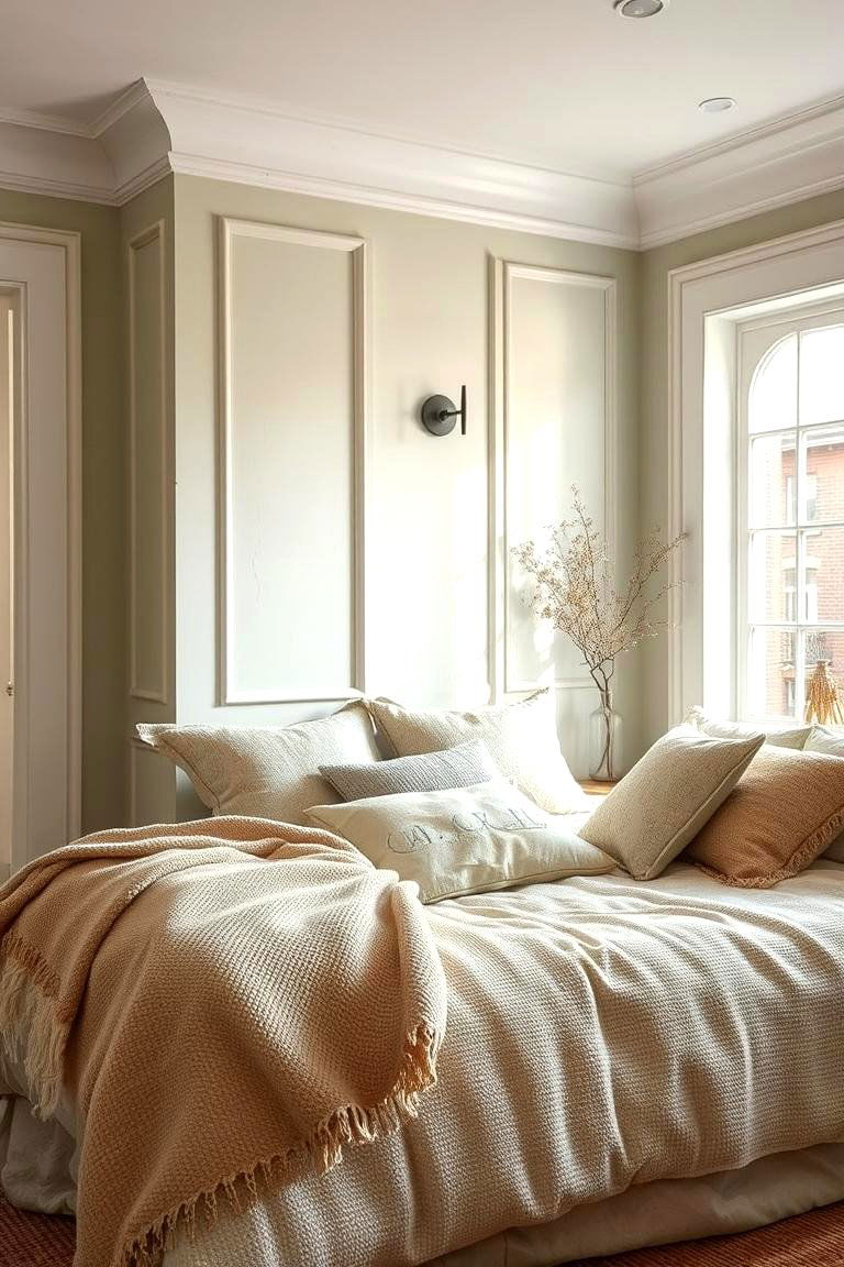 Limewash with Soft Textures - 24 Limewash Bedroom Ideas