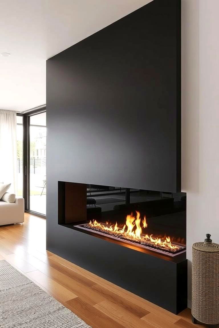 Linear Fireplace for a Clean Look - 24 Modern Fireplace Ideas
