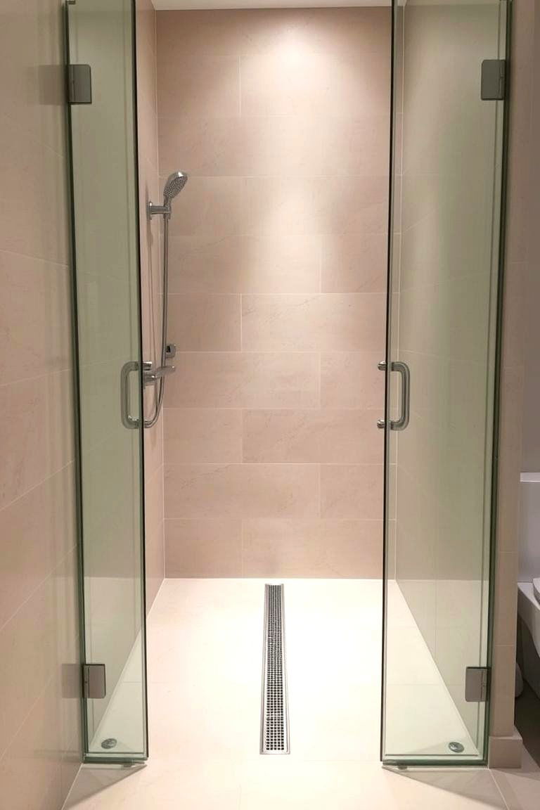 Linear Shower Drain - 24 Modern Shower Ideas