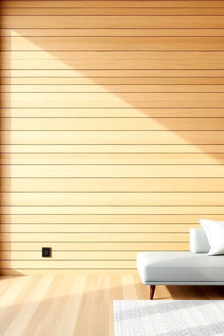 Linear Wood Slats - 24 Geometric Accent Wall Ideas