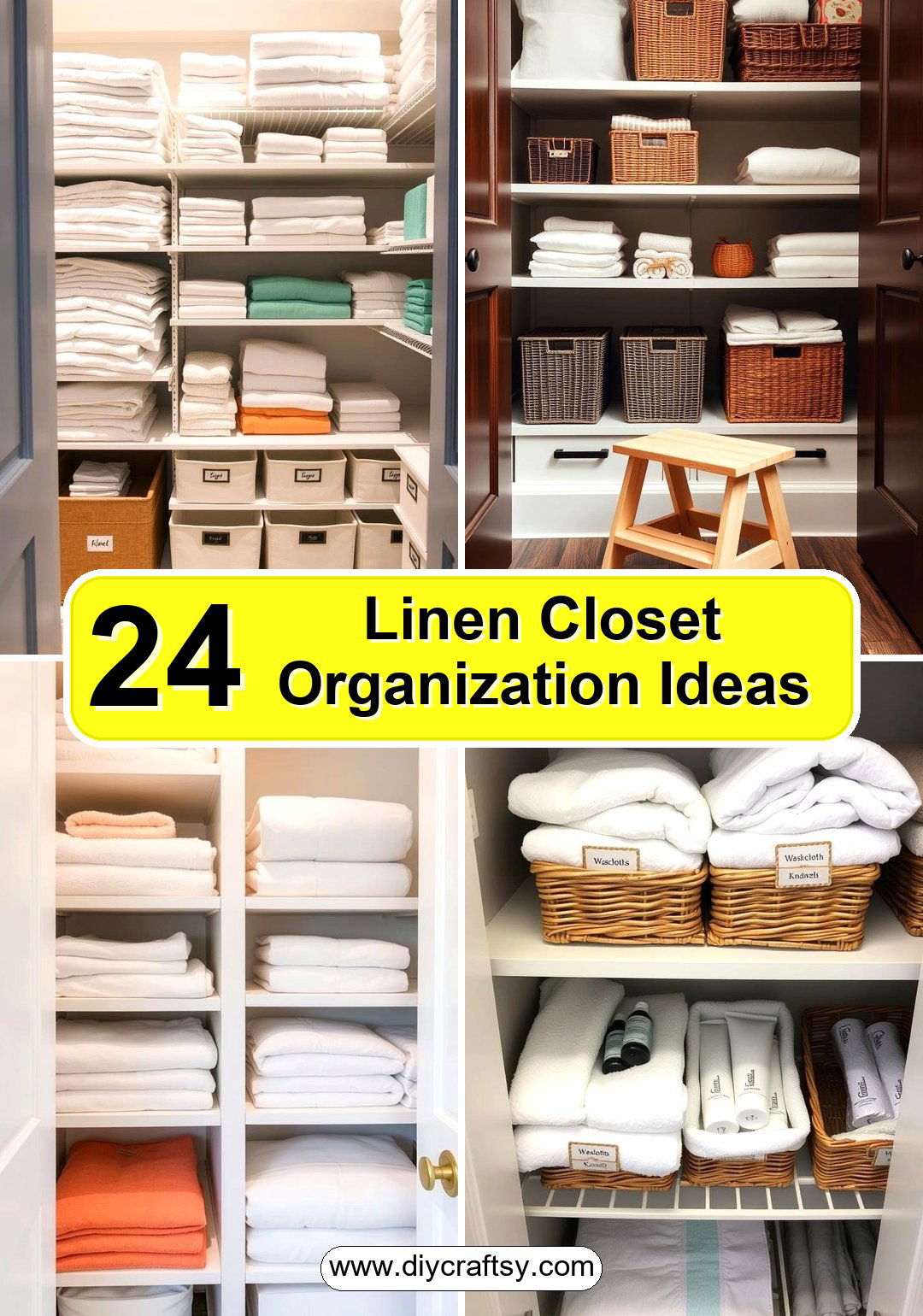 Linen Closet Organization Ideas