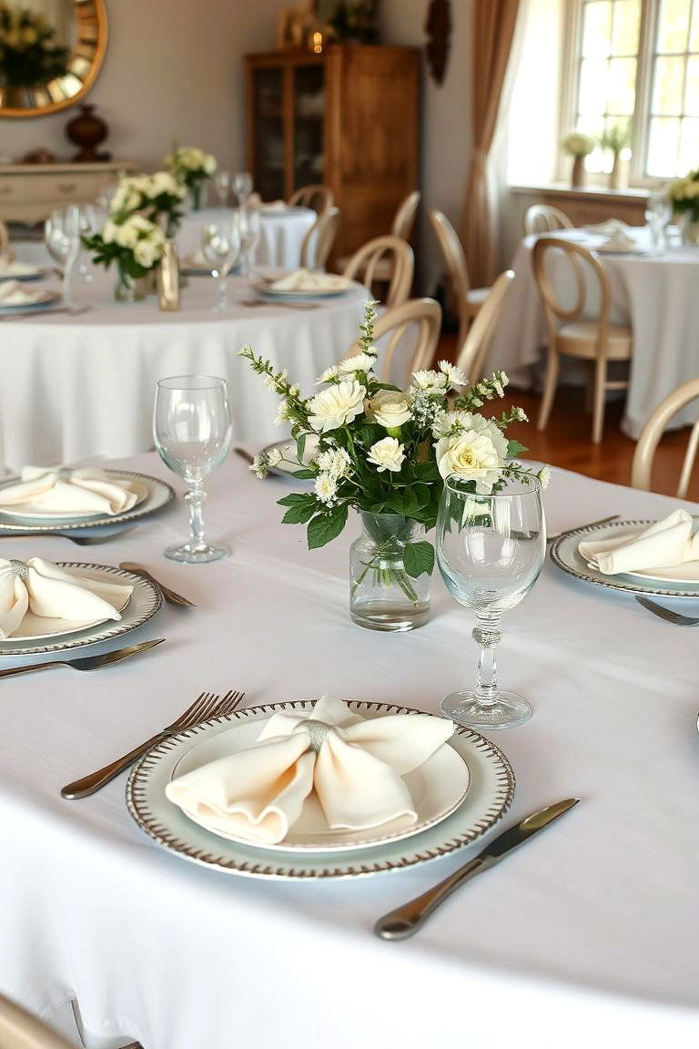 Linen Table Linens - 24 French Country Dining Room Ideas