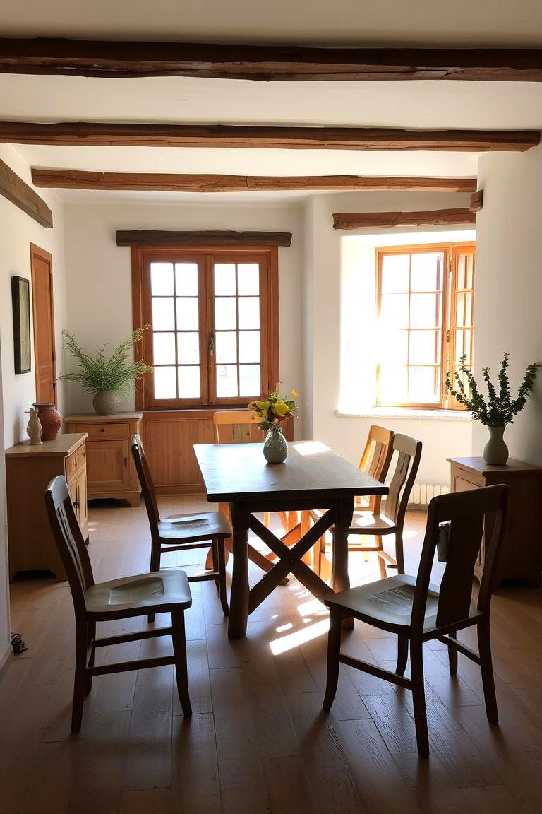 Live Edge Wood Table for Natural Beauty - 24 Rustic Dining Room Ideas
