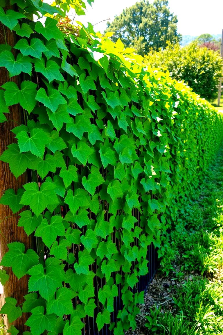 Live Fence with Ivy - 24 Front Yard Fence Ideas