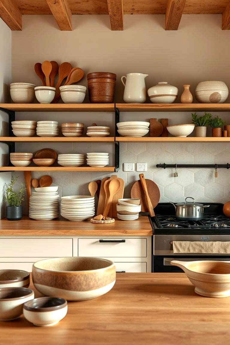 Live Plants as Decor - 24 Organic Kitchen Design Ideas