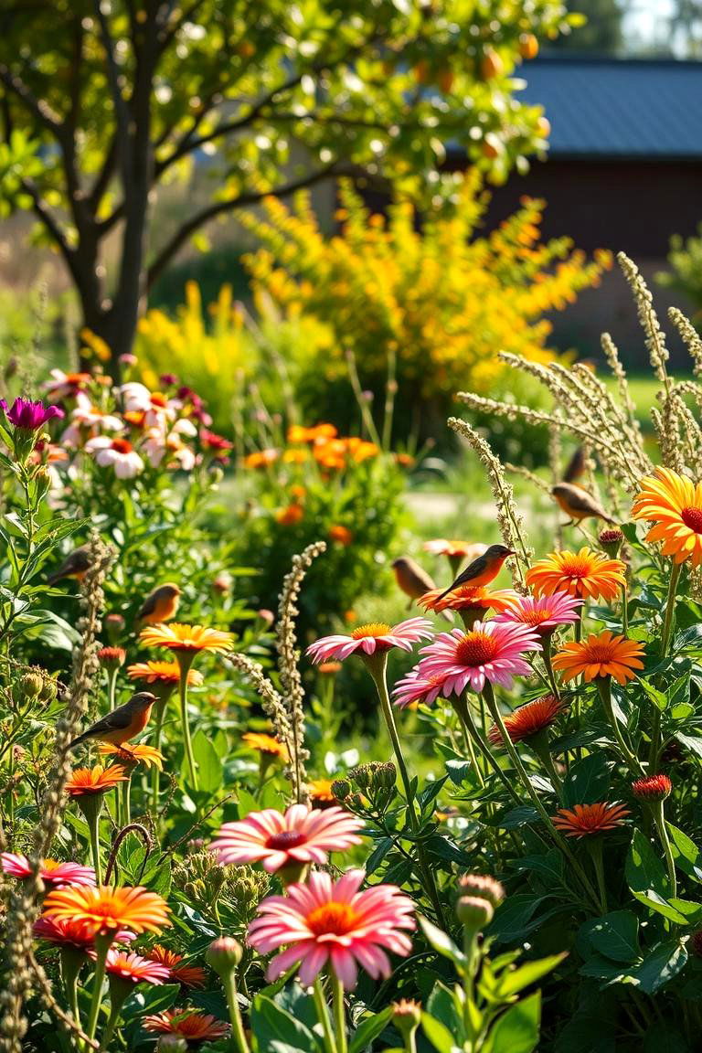 Lively Bird Friendly Garden - 24 Tropical Garden Ideas