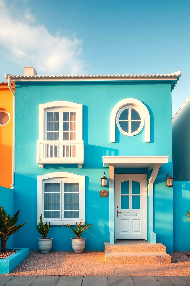 Lively Cerulean Blue - 24 Blue Exterior House Colors