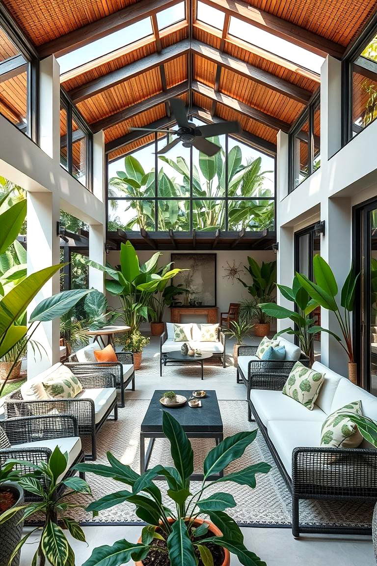 Lively Indoor Outdoor Fusion - 24 Tropical Patio Ideas