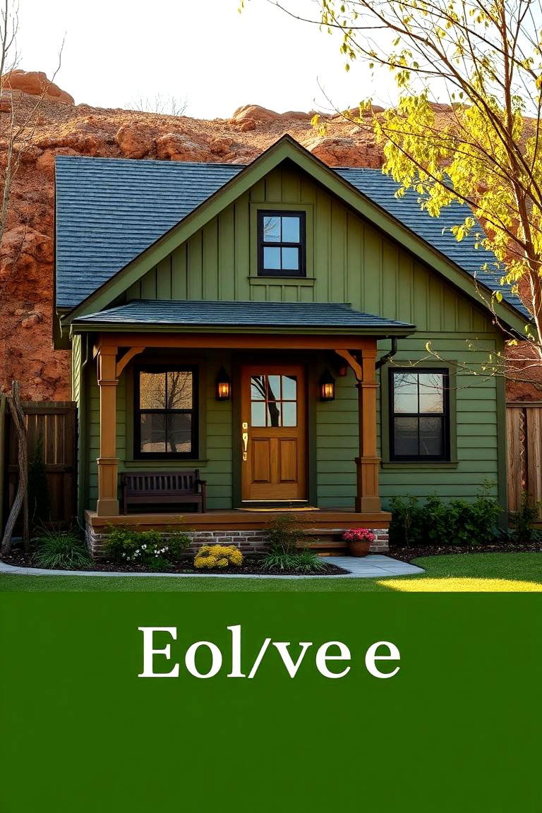 Lively Olive Board and Batten Siding - 24 Board and Batten Siding Colors