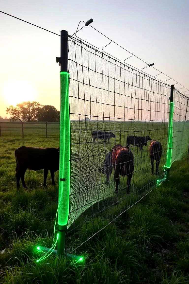 Livestock Electric Netting - 24 Farm Fence Ideas