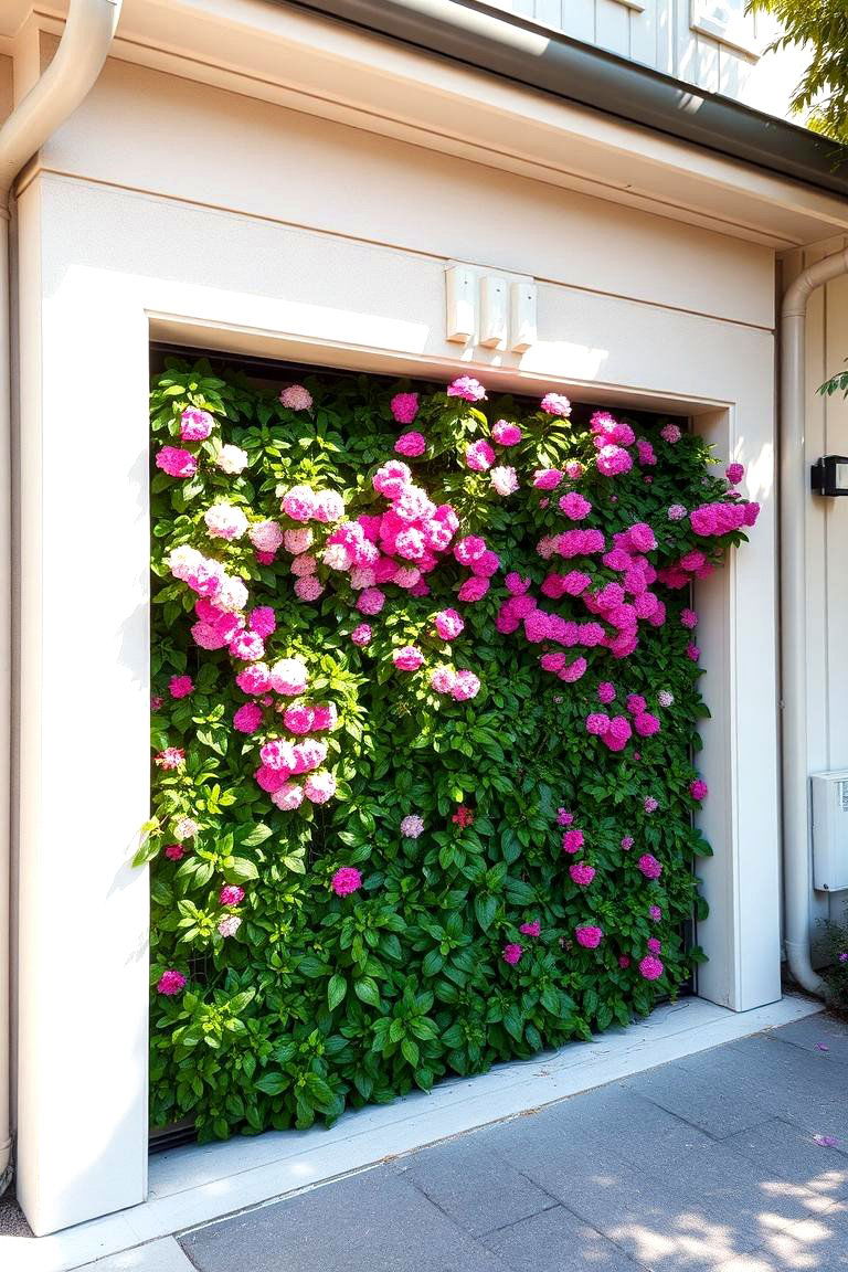 Living Green Walls to Enhance Curb Appeal - 24 Green Garage Door Ideas