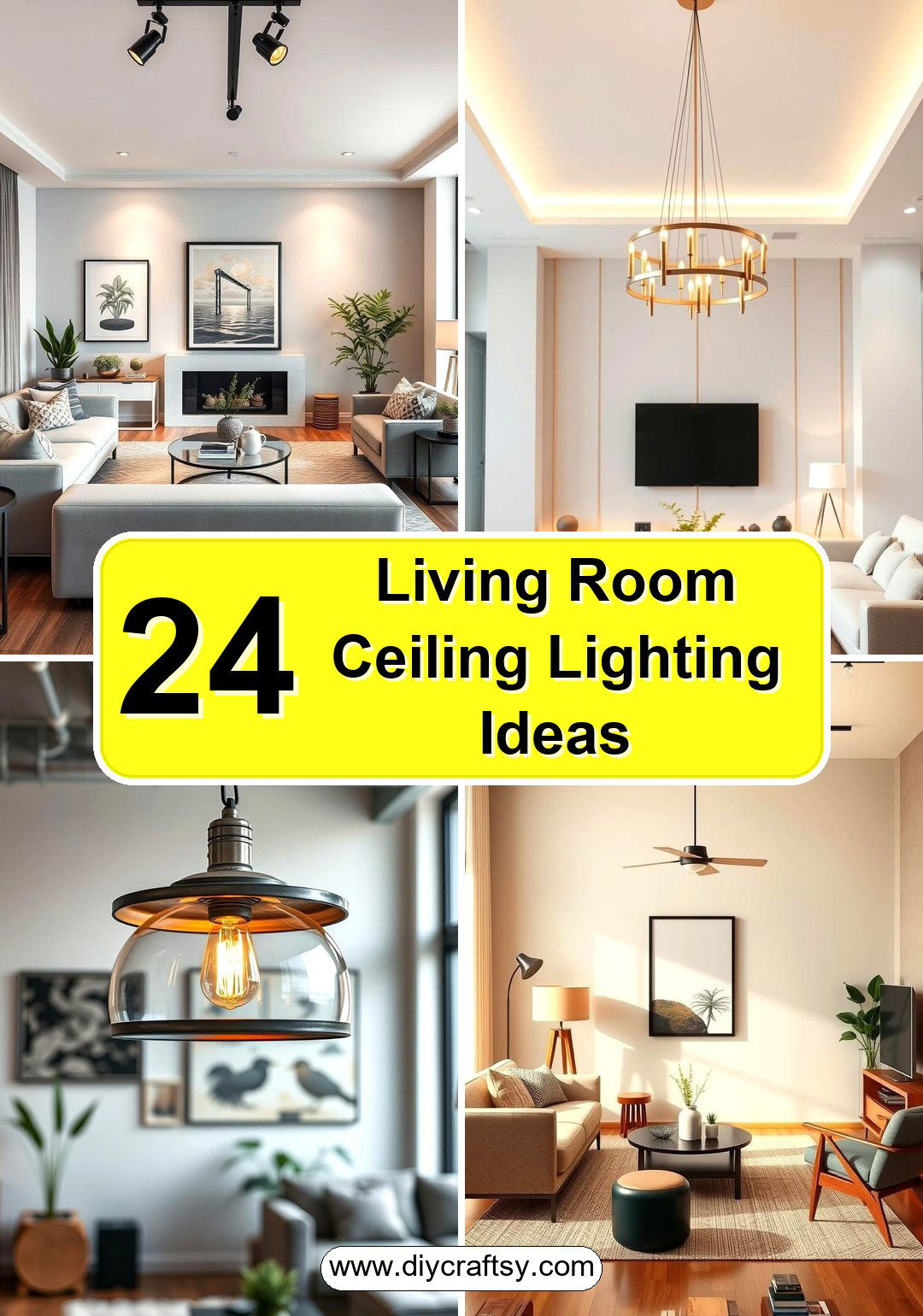 Living Room Ceiling Lighting Ideas