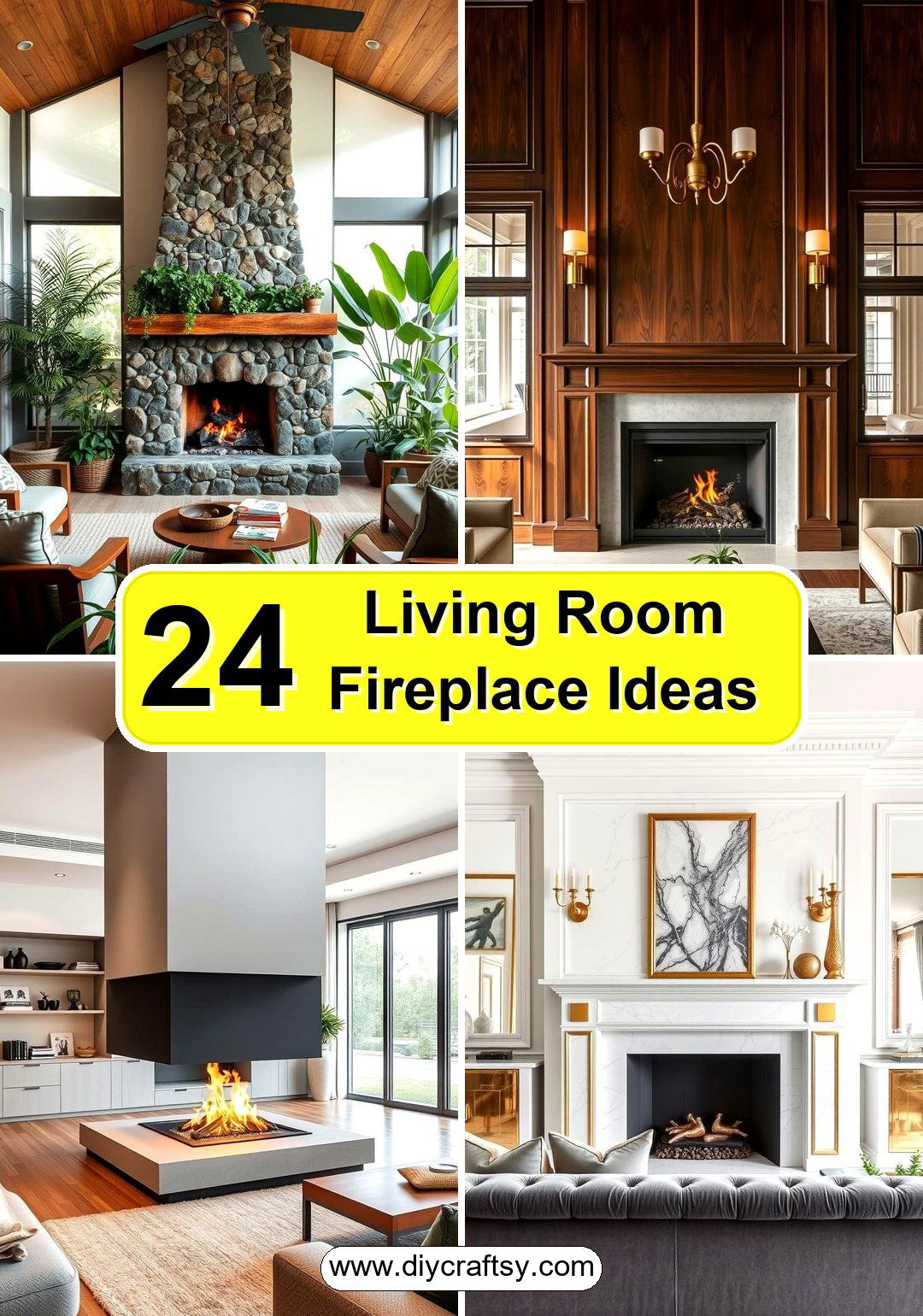 Living Room Fireplace Ideas