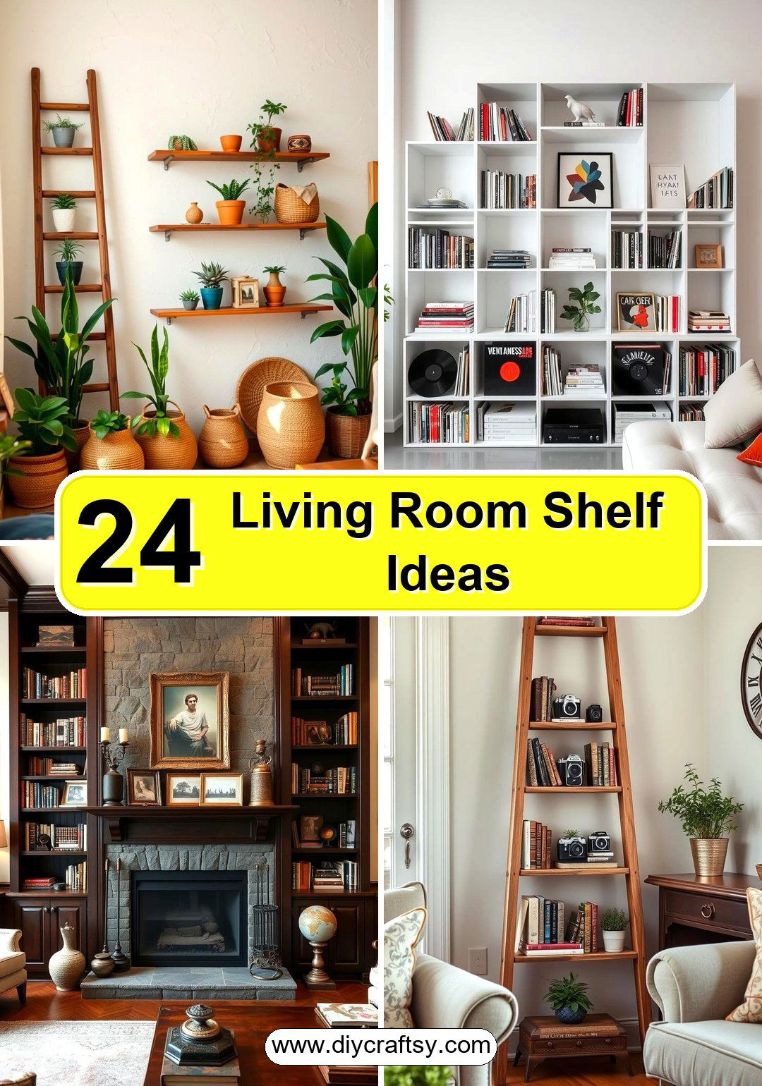 Living Room Shelf Ideas