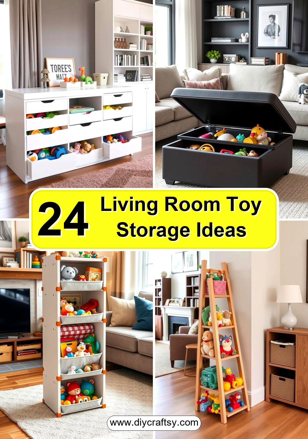 Living Room Toy Storage Ideas