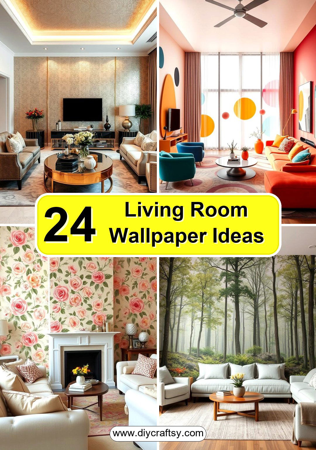 Living Room Wallpaper Ideas