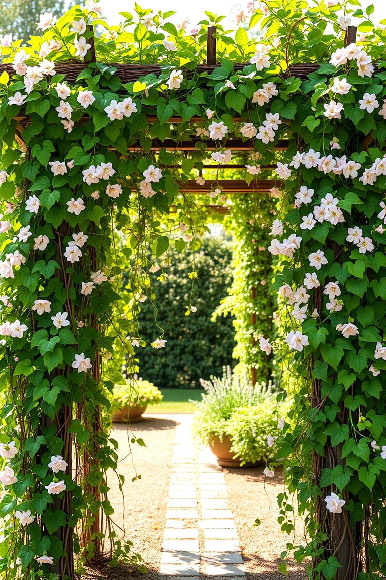 Living Vine Trellis - 24 Trellis Ideas