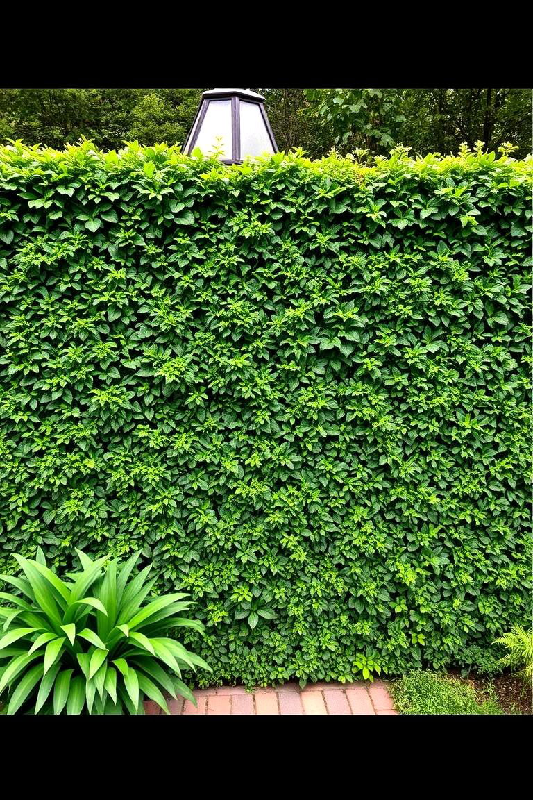 Living Wall Fence - 24 Front Door Privacy Ideas