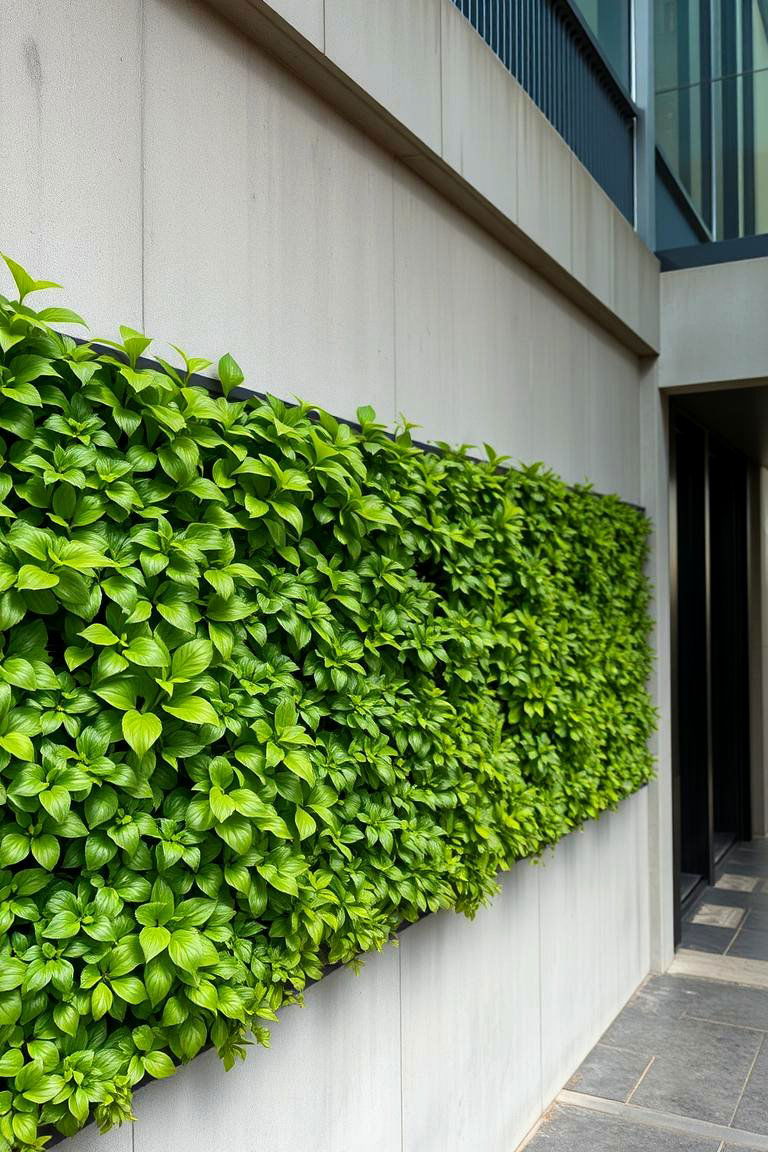 Living Walls for Vertical Gardening - 24 Hardscape Ideas