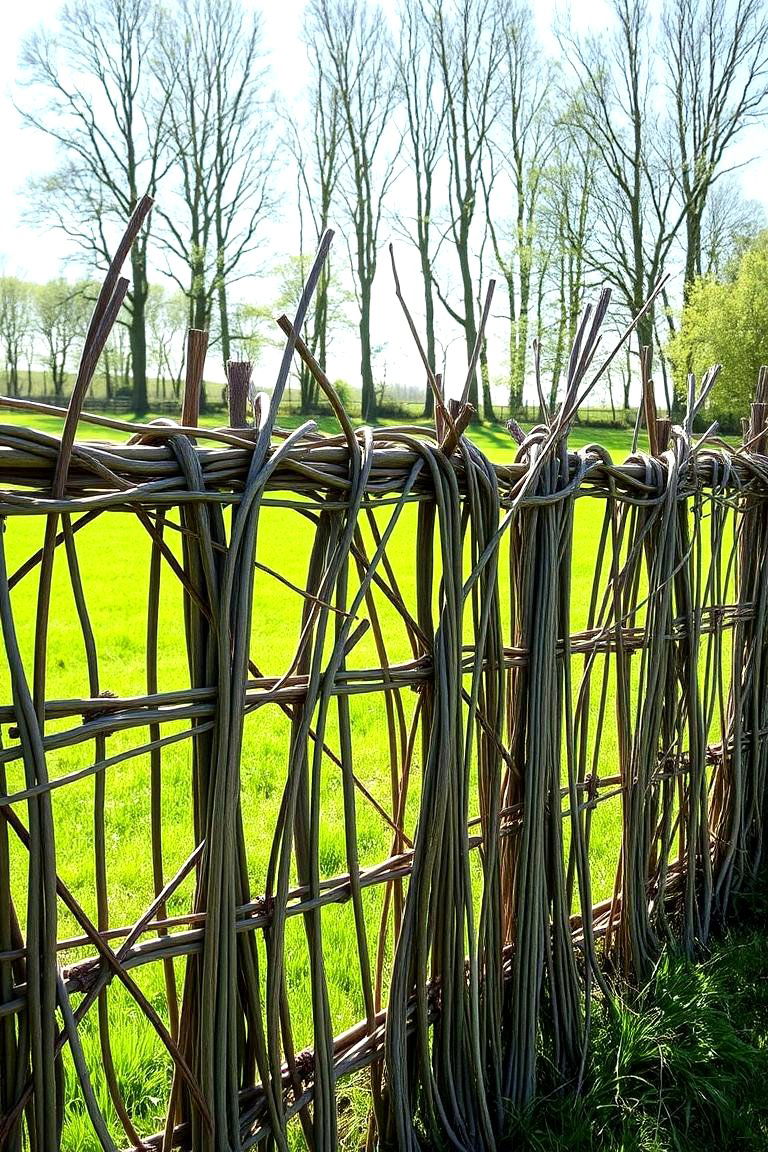 Living Willow Fence - 24 Farm Fence Ideas