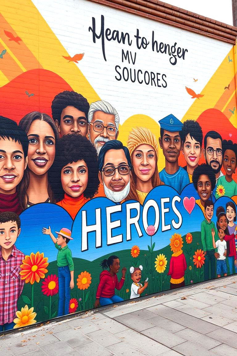 Local Community Heroes - 24 School Mural Ideas