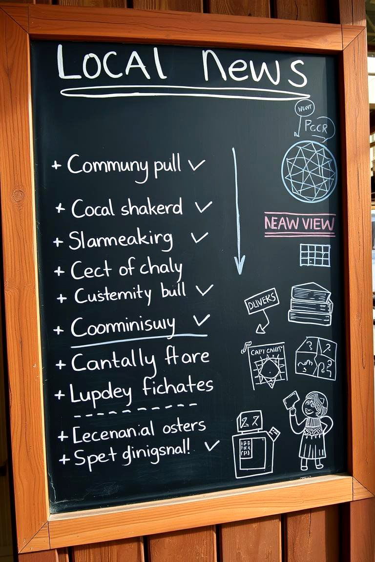 Local News Updates - 24 Chalkboard Ideas