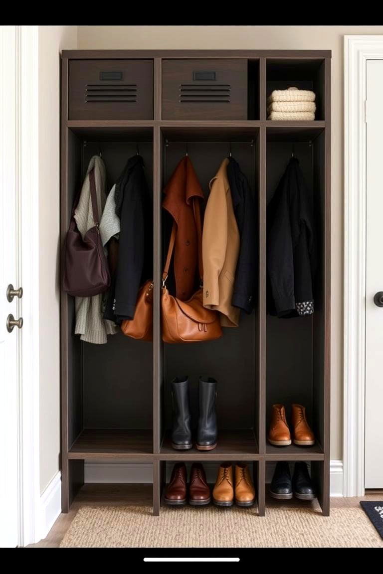Locker Style Entryway Storage - 24 Entryway Storage Ideas