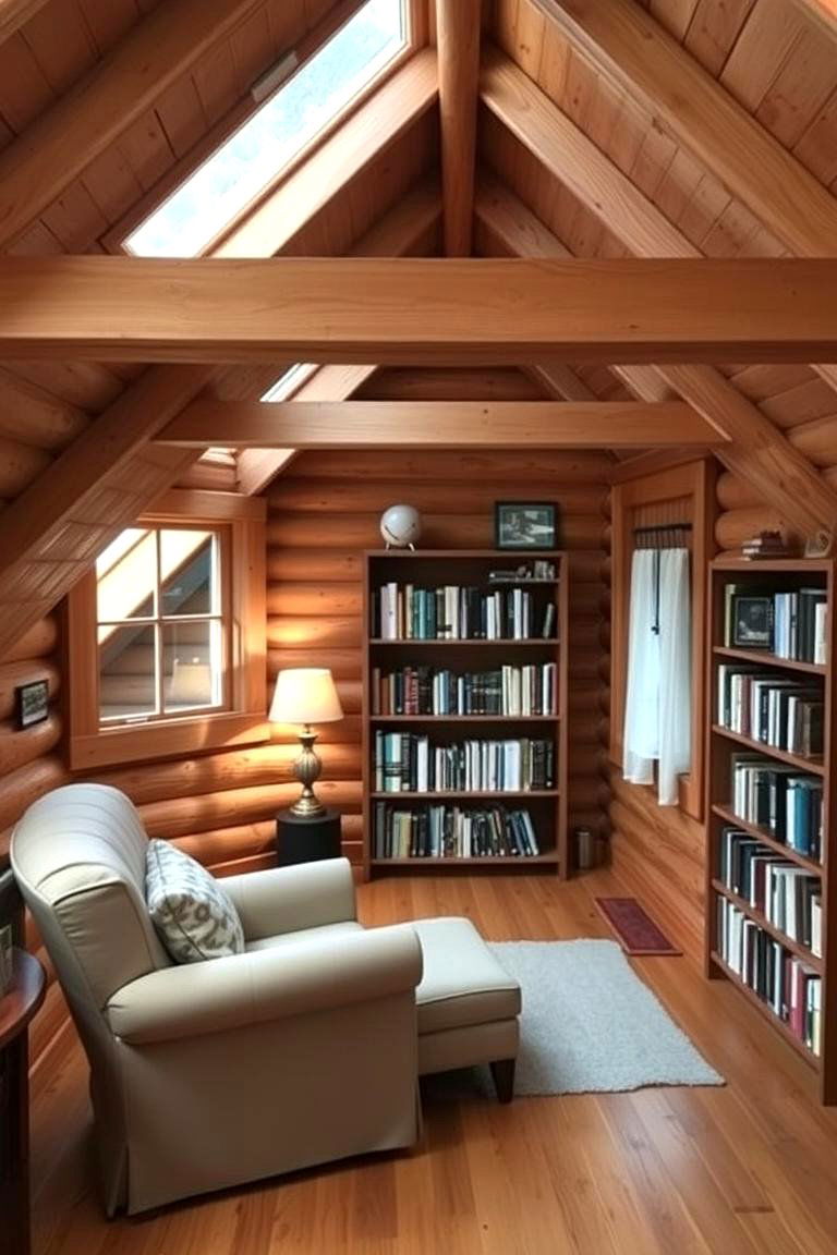 Loft Space Retreat - 24 Log Cabin Interior Design Ideas